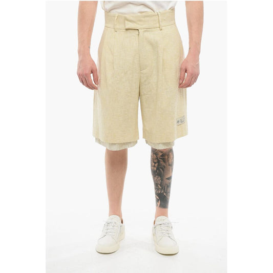 Double-pleated Double-layered Shorts