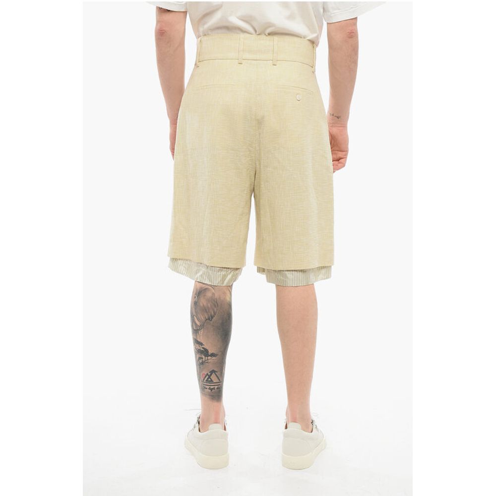 Double-pleated Double-layered Shorts