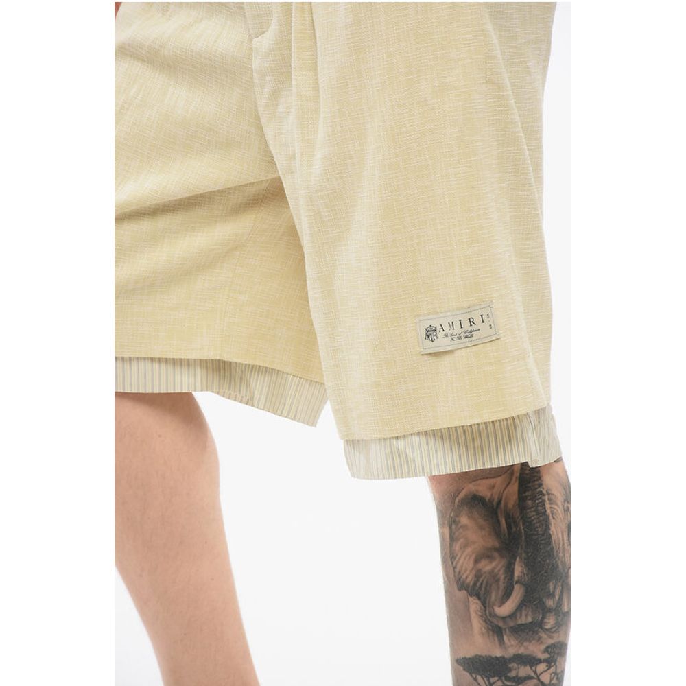 Double-pleated Double-layered Shorts
