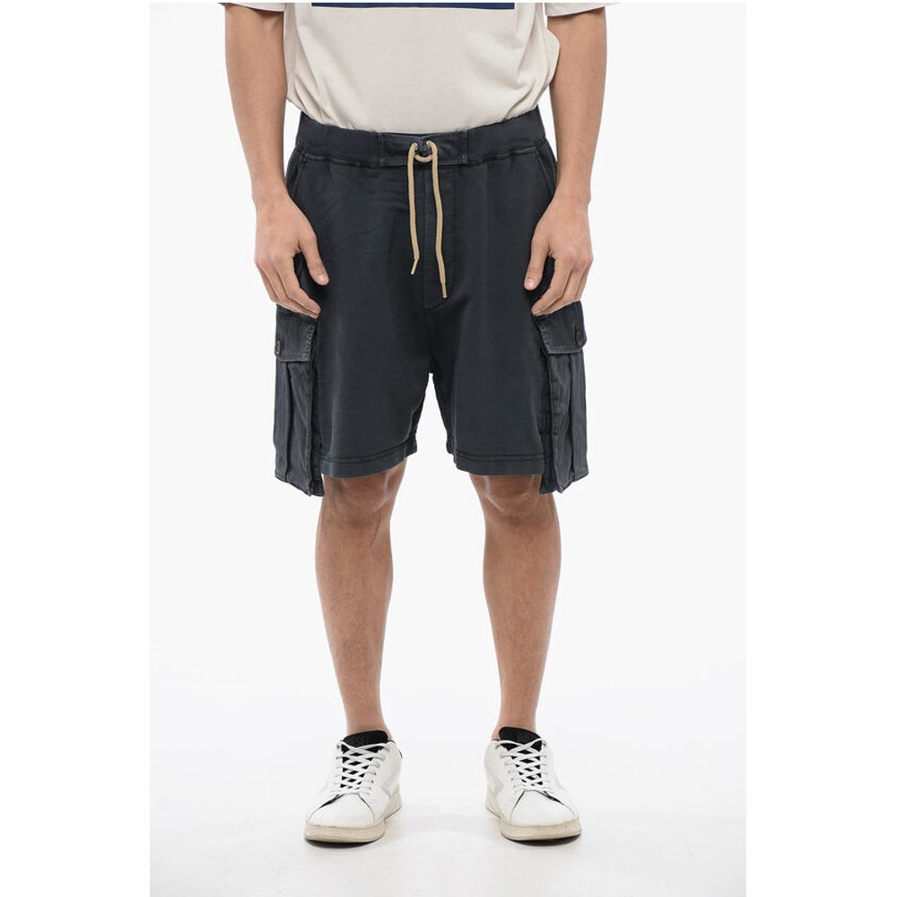 Brushed-cotton Cargo Shorts with Drawstring