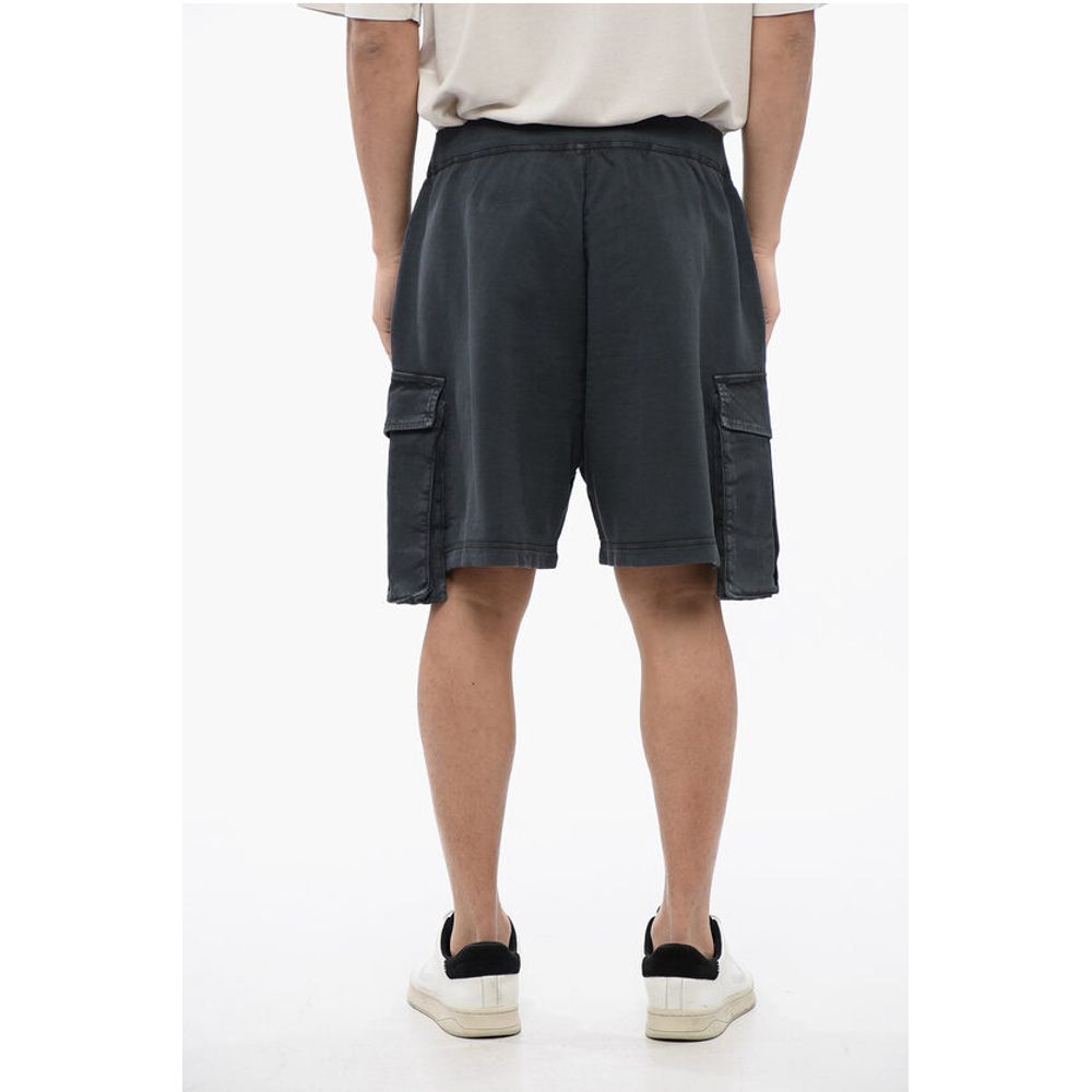 Brushed-cotton Cargo Shorts with Drawstring