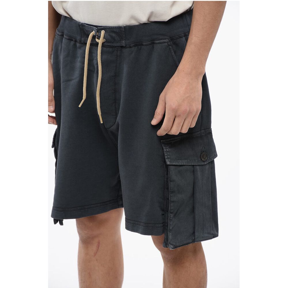 Brushed-cotton Cargo Shorts with Drawstring