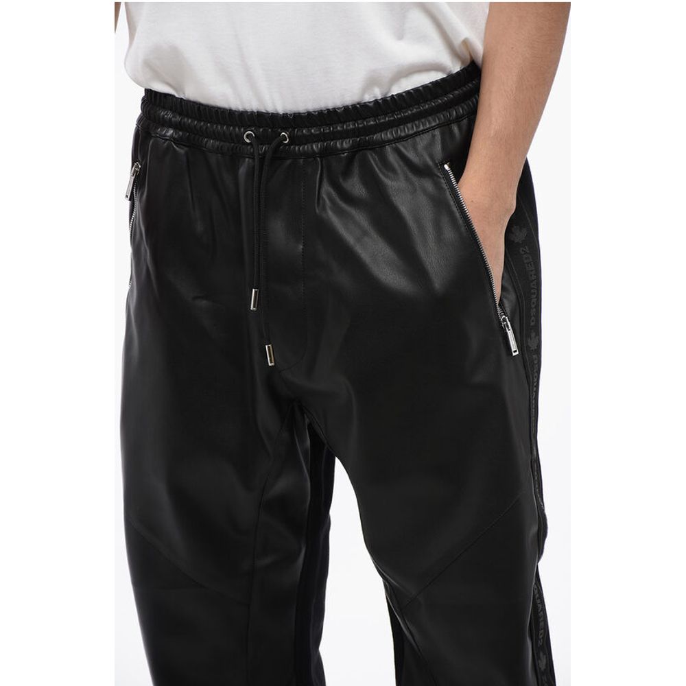 Eco-leather and Jersey HYBRID SWAG Track Pants