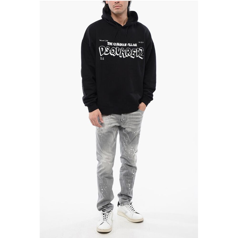 Brushed Cotton CANADIAN VILLAGE Hoodie