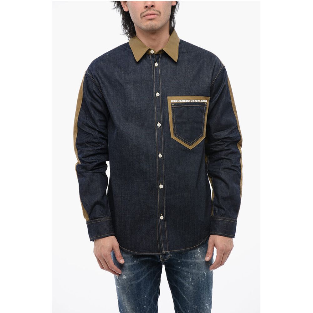 Two-toned CATEN BROS Denim Shirt