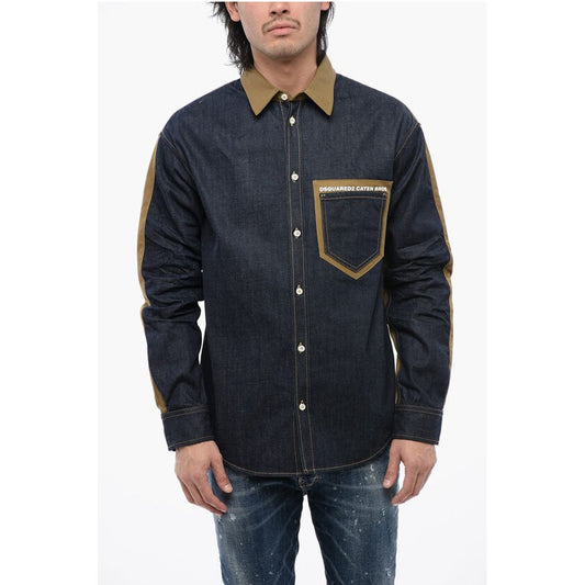 Two-toned CATEN BROS Denim Shirt