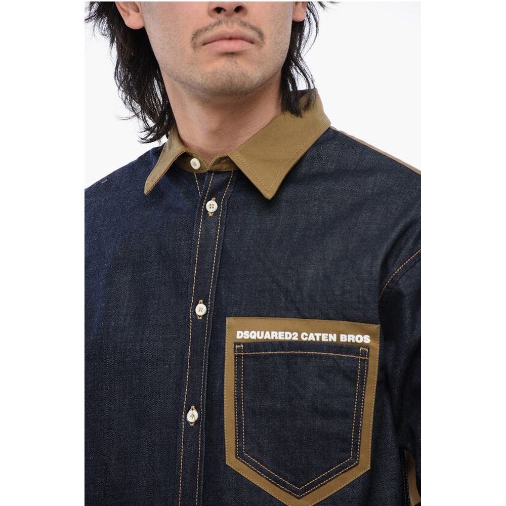 Two-toned CATEN BROS Denim Shirt