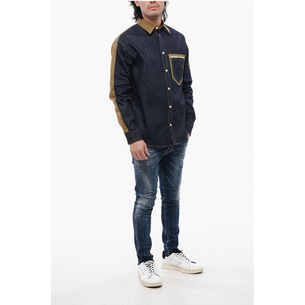 Two-toned CATEN BROS Denim Shirt
