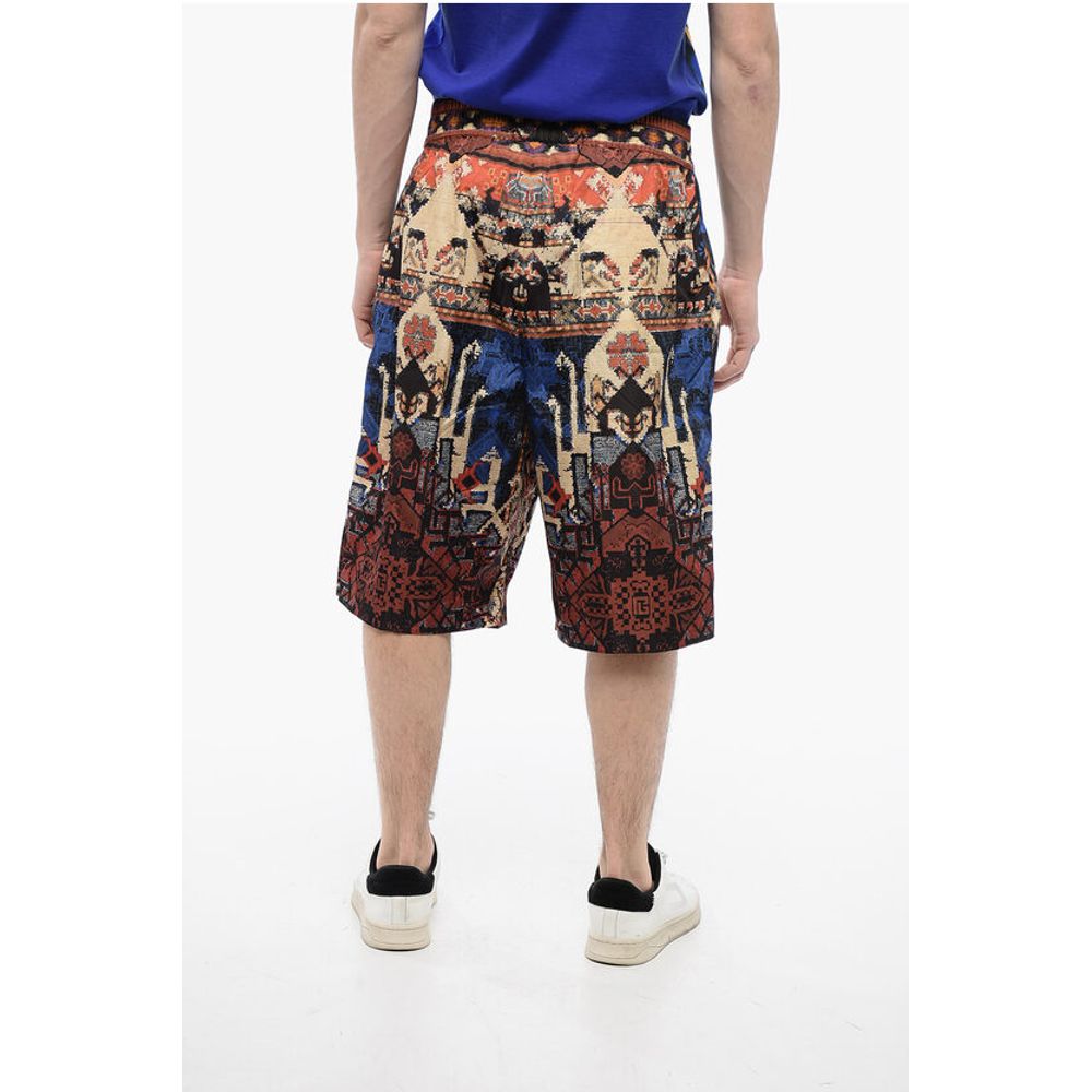 Double-pleated CARPET Nylon Shorts
