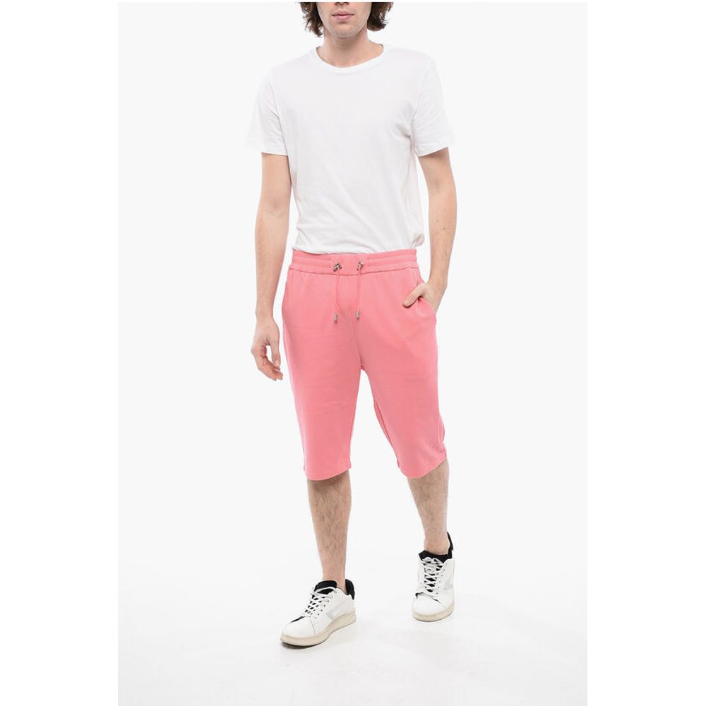 Brushed Cotton Shorts with Flocked Logo