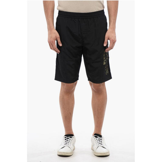 Embossed Lamè Logo SURFER Nylon Shorts