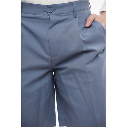 Pleated Straight-Fit Shorts