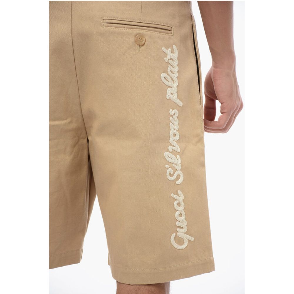 Cotton SIL VOUS PLAIT Chinos Shorts