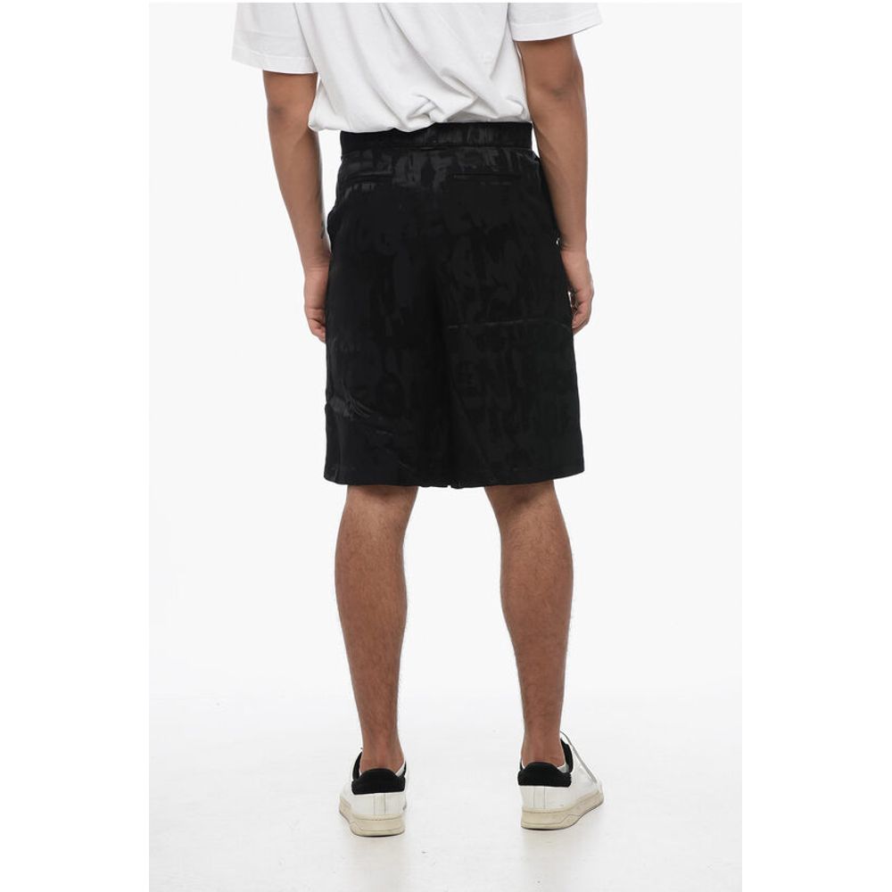 Monogram Patterned Jacquard Satin Shorts