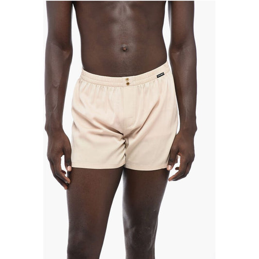 UNDERWEAR Silk Shorts with Elastic Waistband