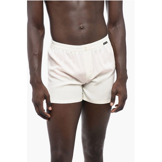 UNDERWEAR Silk Shorts with Elastic Waistband