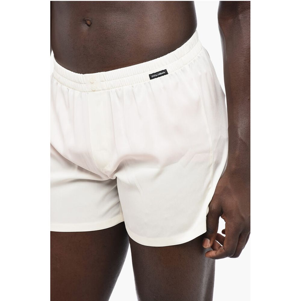 UNDERWEAR Silk Shorts with Elastic Waistband