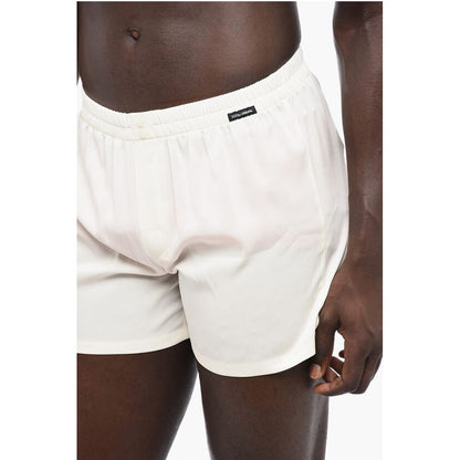 UNDERWEAR Silk Shorts with Elastic Waistband