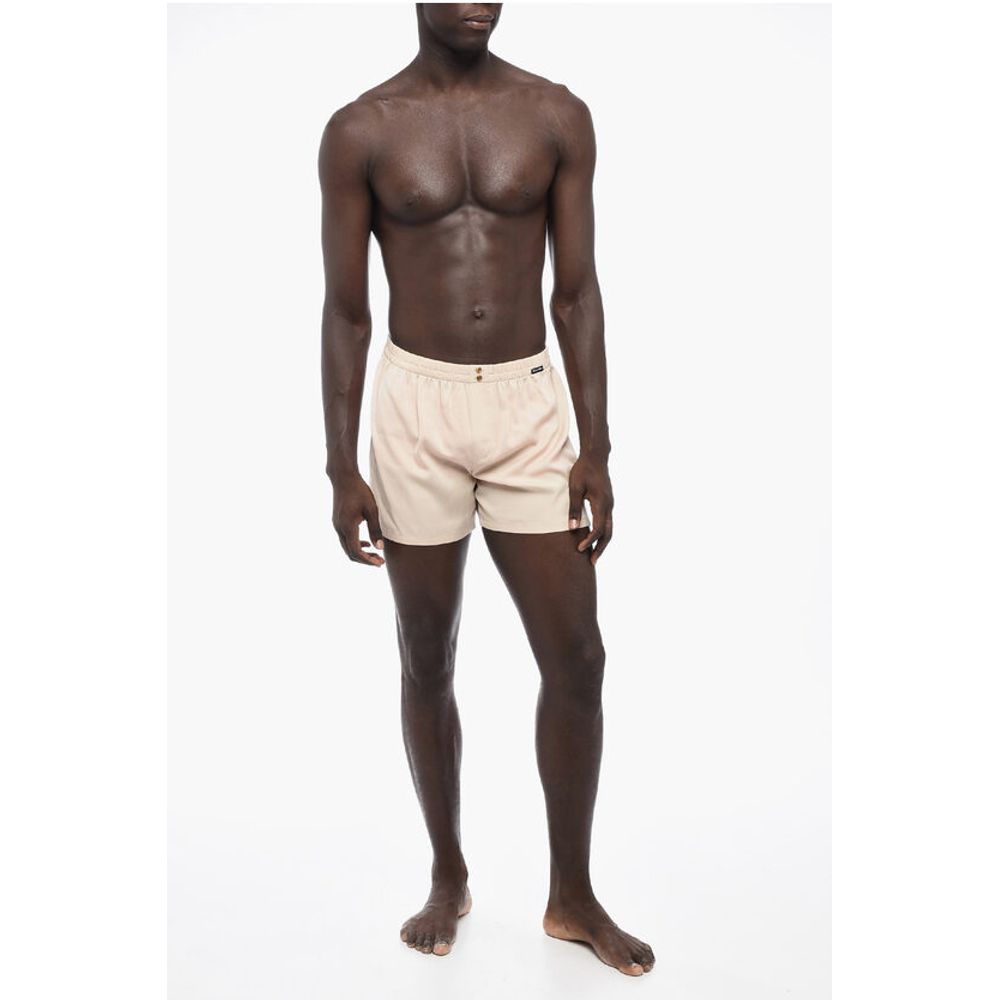 UNDERWEAR Silk Shorts with Elastic Waistband