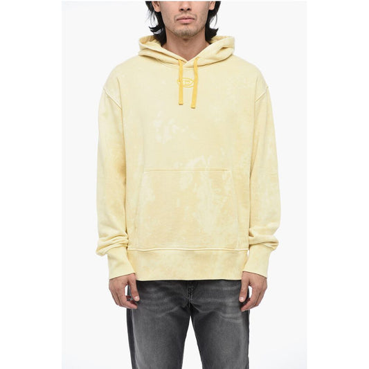 Logoed Hoodie S-MACS Sweatshirt with Acid-Wash