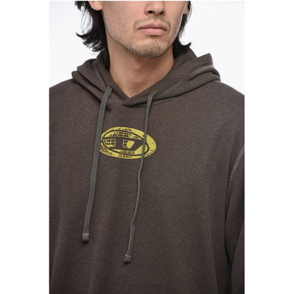 T-CRONE-LS Hoodie Sweatshirt with Washed Effect