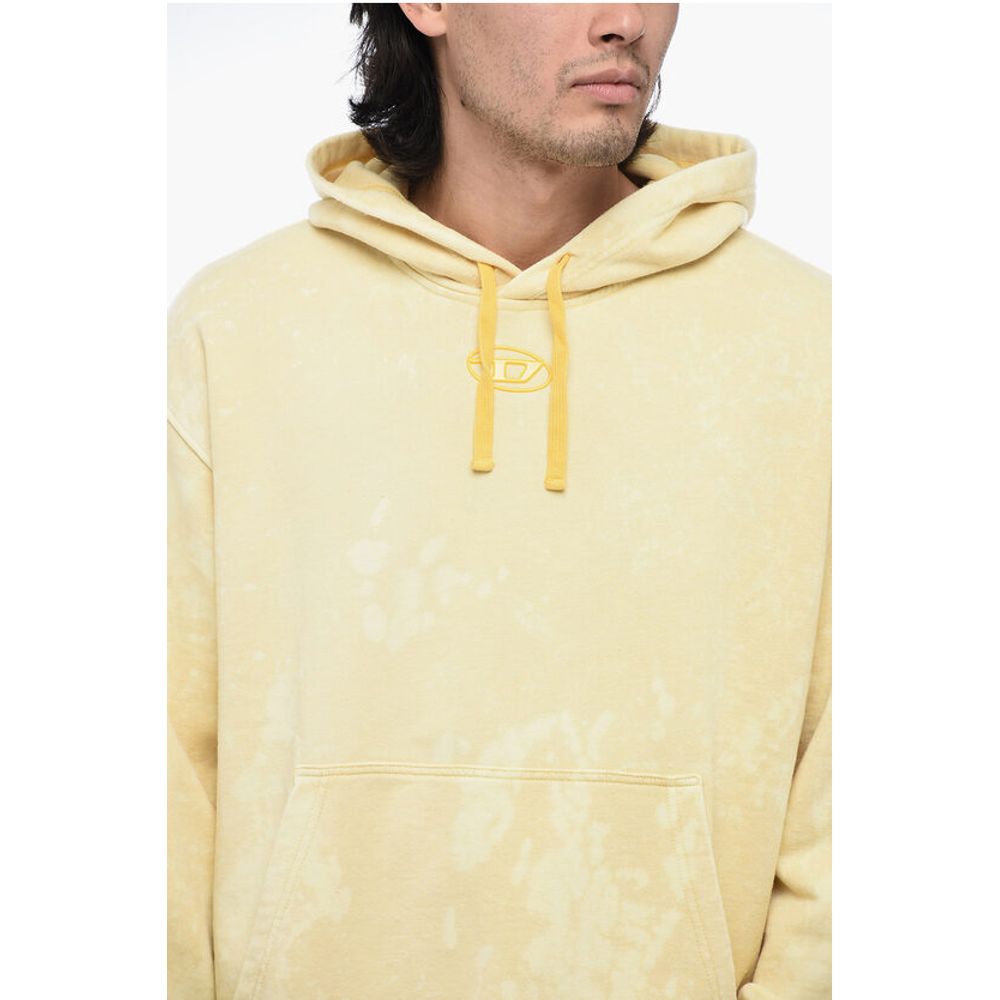 Logoed Hoodie S-MACS Sweatshirt with Acid-Wash