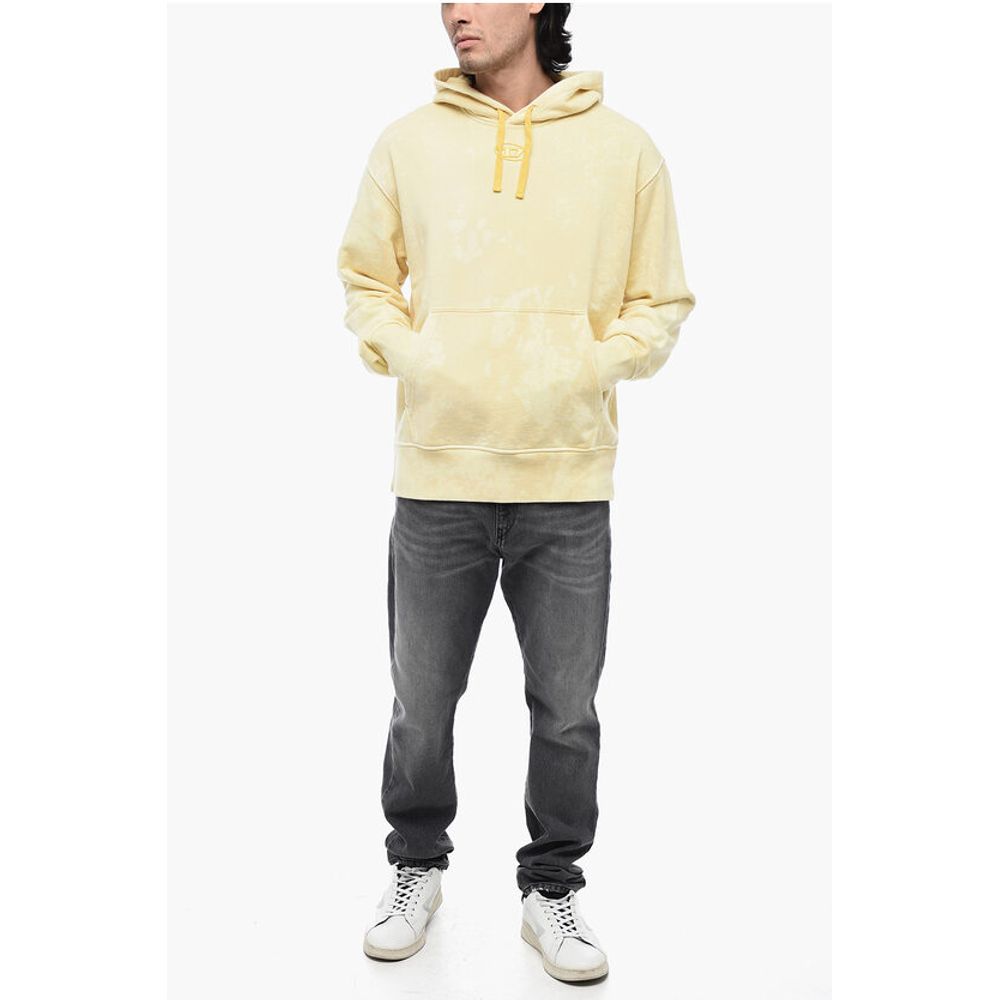 Logoed Hoodie S-MACS Sweatshirt with Acid-Wash