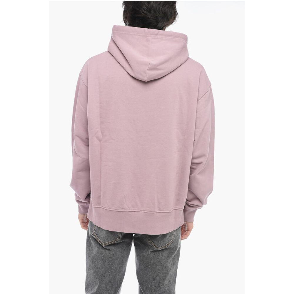 Distressed Effect Logo Print S-MACS-HOOD-POFF-L1 Hoodie