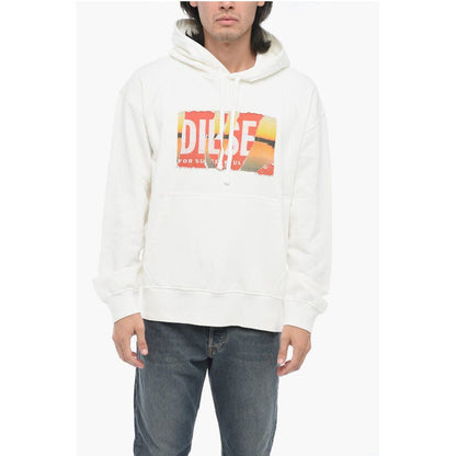 Brushed Cotton S-MACS-POFF-L1 Hoodie With Distressed Effcet