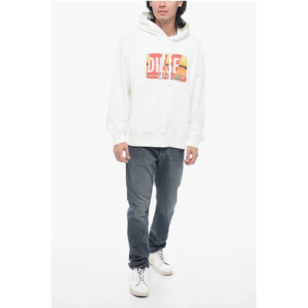 Brushed Cotton S-MACS-POFF-L1 Hoodie With Distressed Effcet
