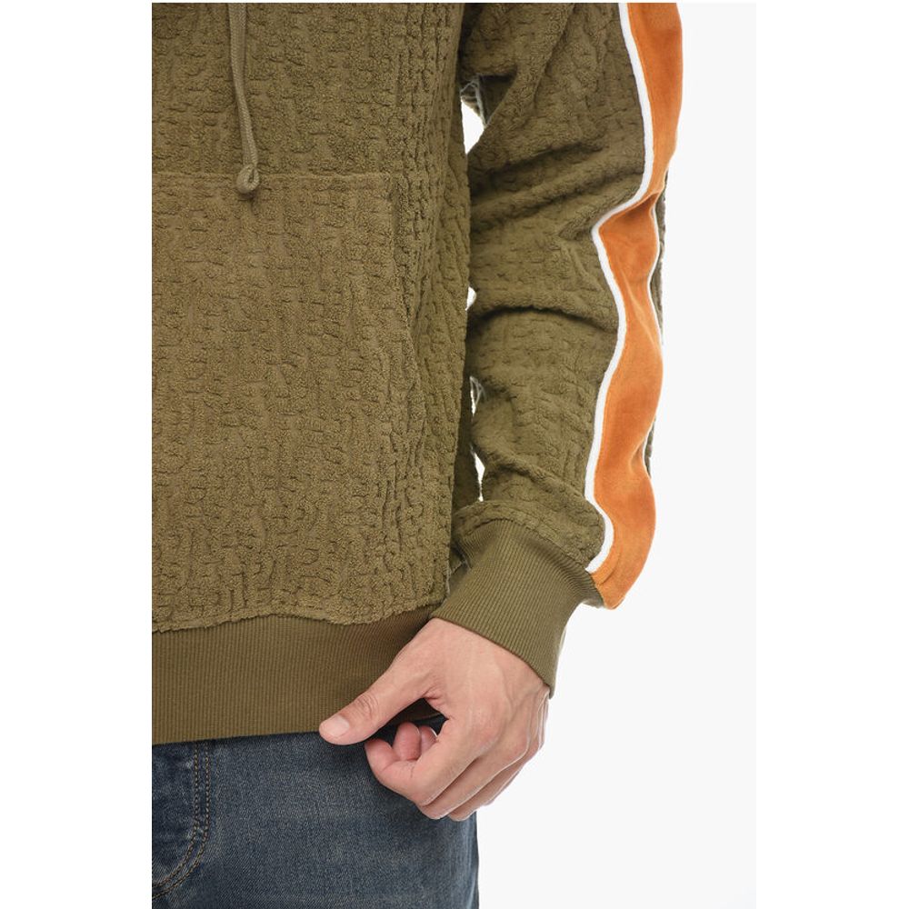 Chenille Contrasting Band S-GINBERO Hoodie