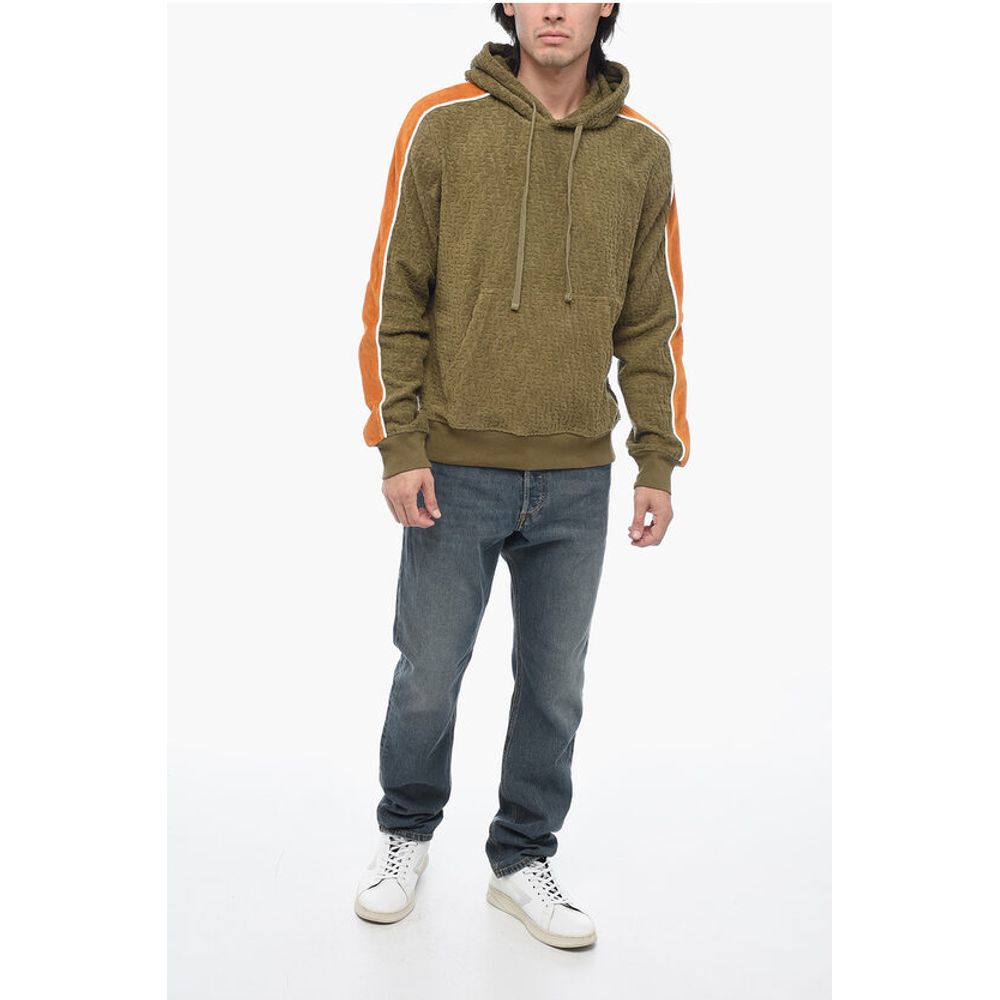 Chenille Contrasting Band S-GINBERO Hoodie