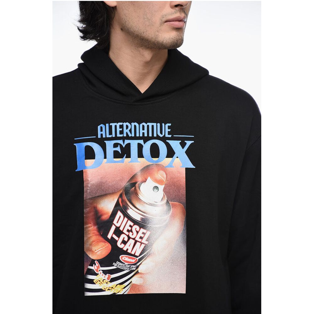 Hoodie S-MACSOUT Sweatshirt with Print