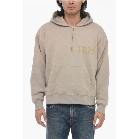 Hoodie Sweatshirt with Half Zip