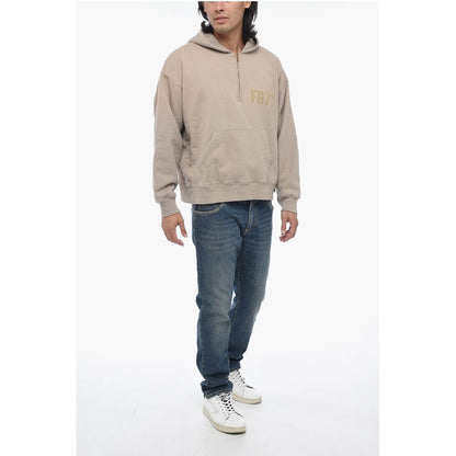 Hoodie Sweatshirt with Half Zip