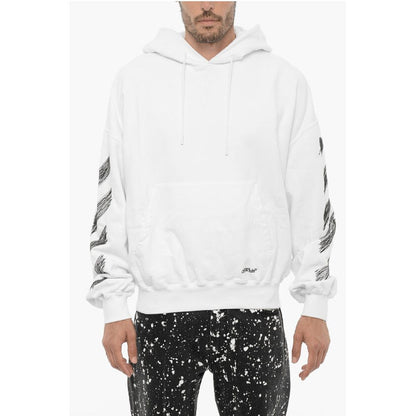 Brushed Cotton SCRIBBLE DIAG Hoodie