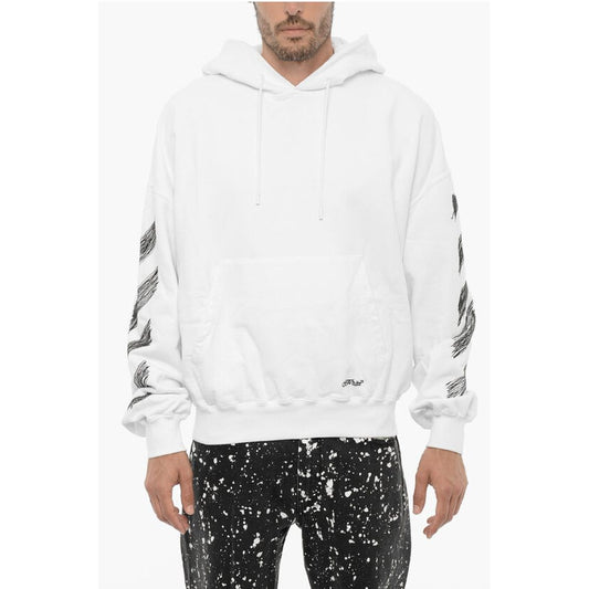 Brushed Cotton SCRIBBLE DIAG Hoodie