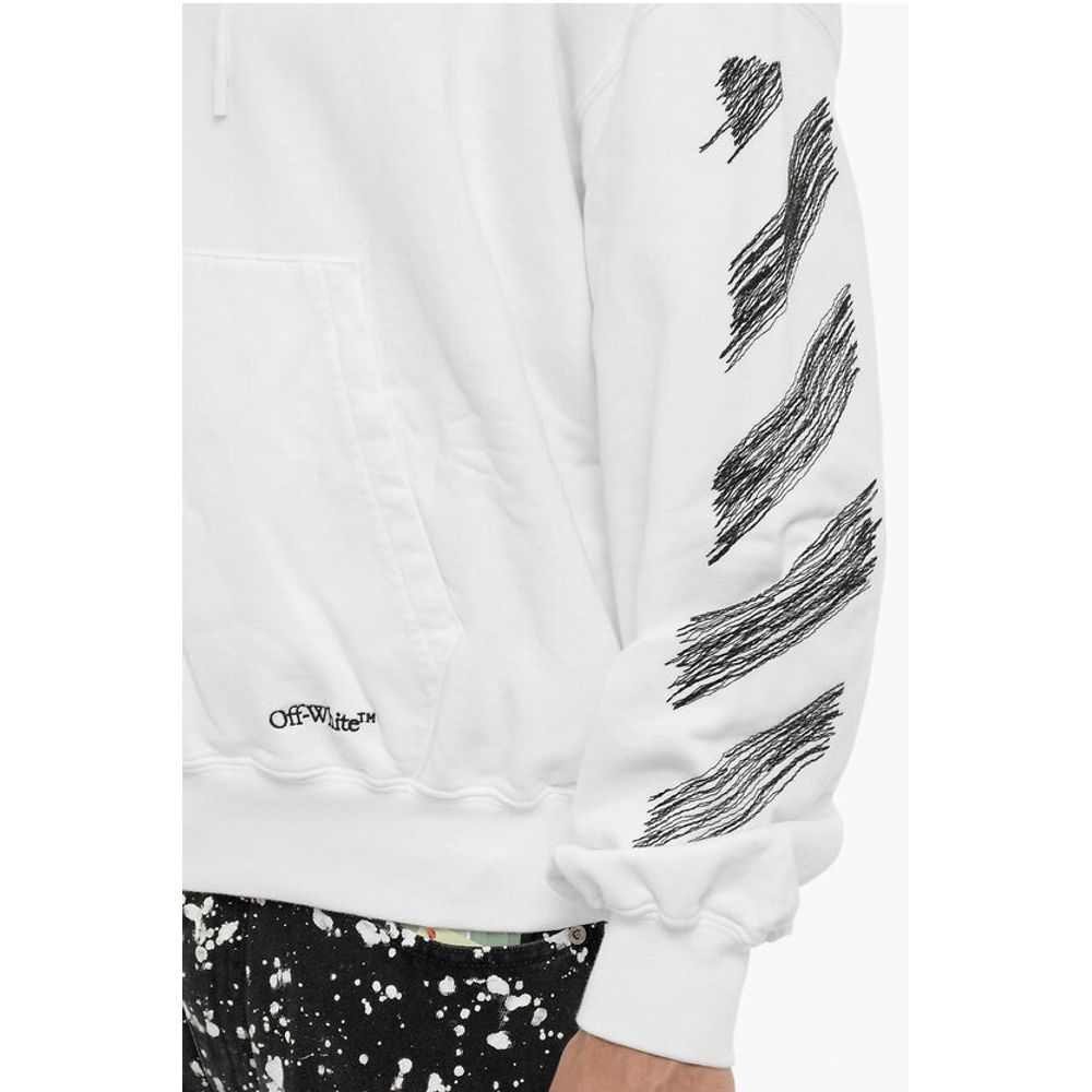 Brushed Cotton SCRIBBLE DIAG Hoodie
