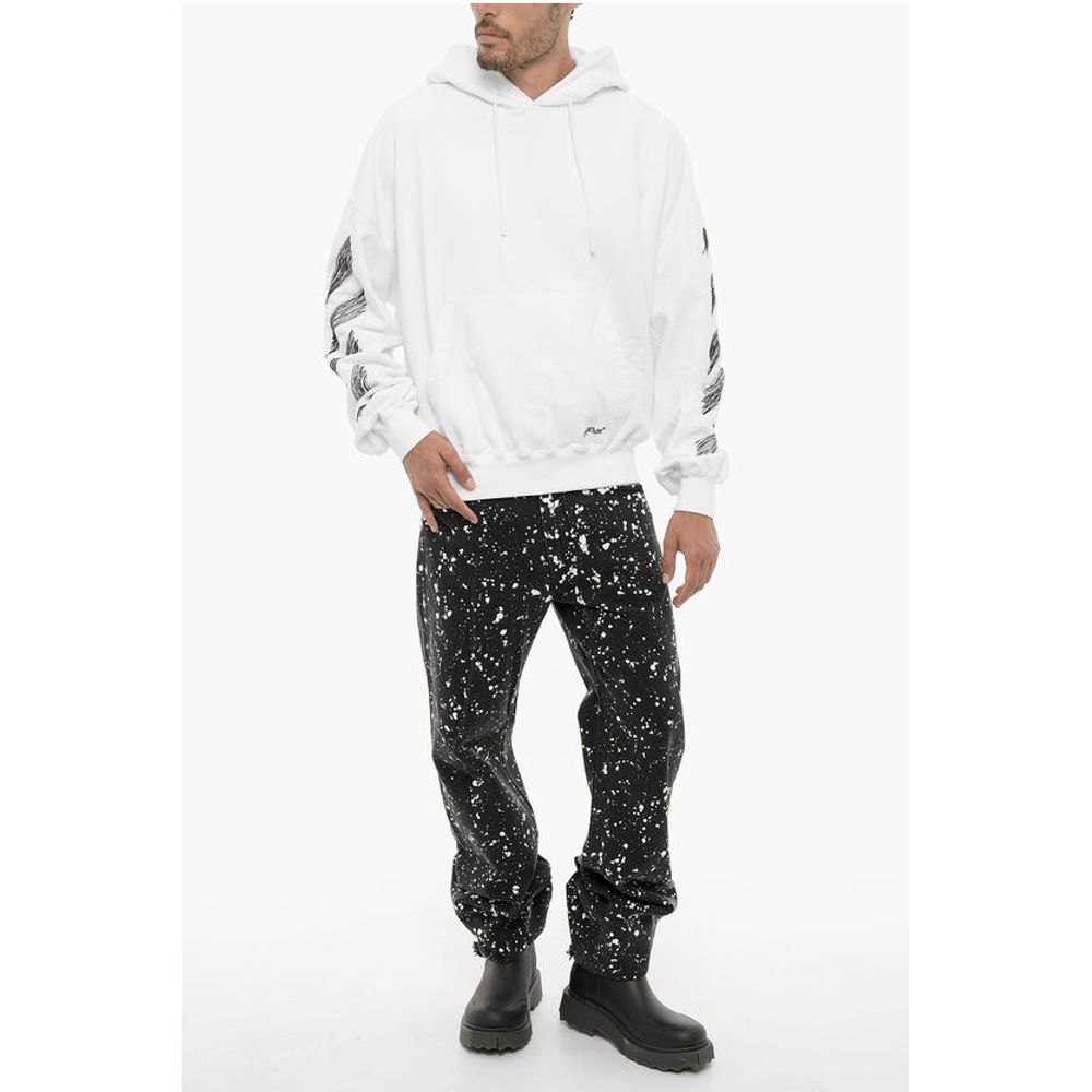 Brushed Cotton SCRIBBLE DIAG Hoodie