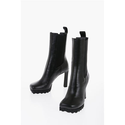 Leather SPONGE Chelsea Booties 12cm