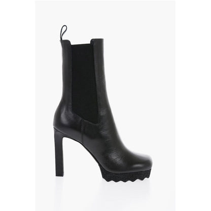 Leather SPONGE Chelsea Booties 12cm