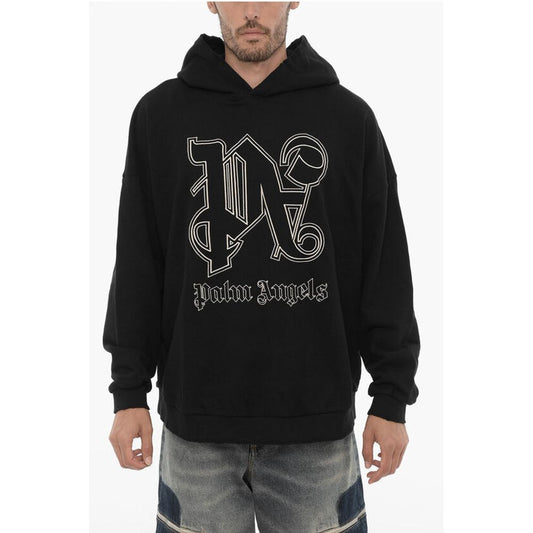 Brushed Cotton Hoodie with Embroidered Logo