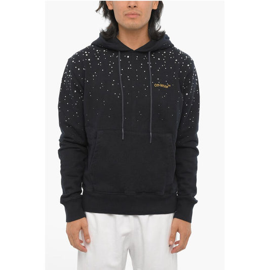 Brushed Cotton Hoodie With Jewels