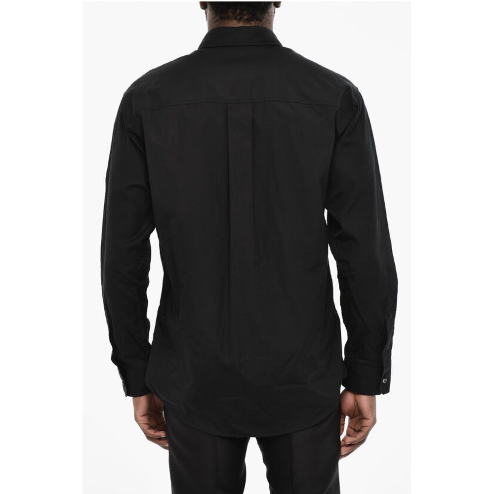 Dropped Shoulder Shirt with Contrasting Logo