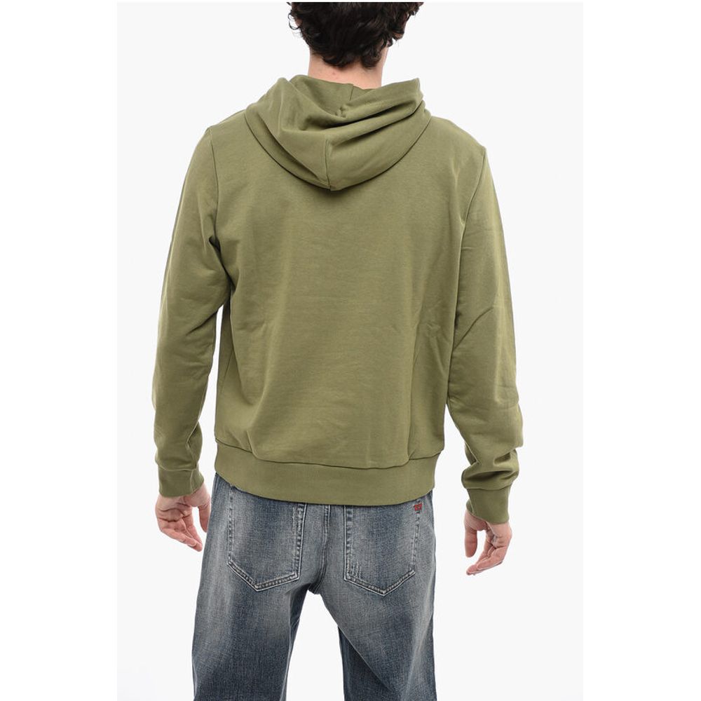 Solid Color S-GINN-HOOD-K31 Hoodie with Contrasting Logo