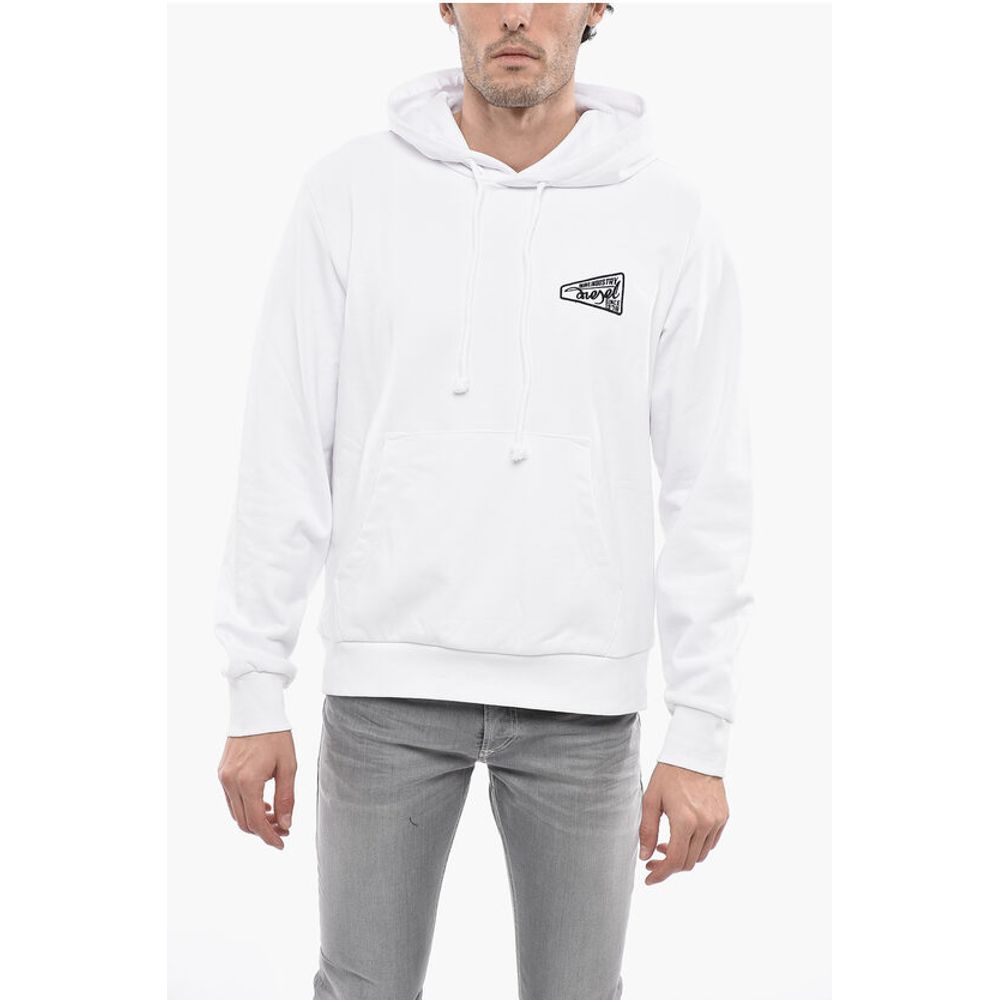 Solid Color S-GINN-HOOD-K31 Hoodie with Contrasting Logo