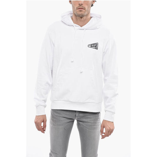 Solid Color S-GINN-HOOD-K31 Hoodie with Contrasting Logo