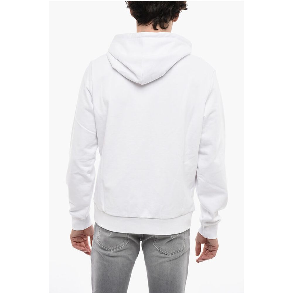 Solid Color S-GINN-HOOD-K31 Hoodie with Contrasting Logo
