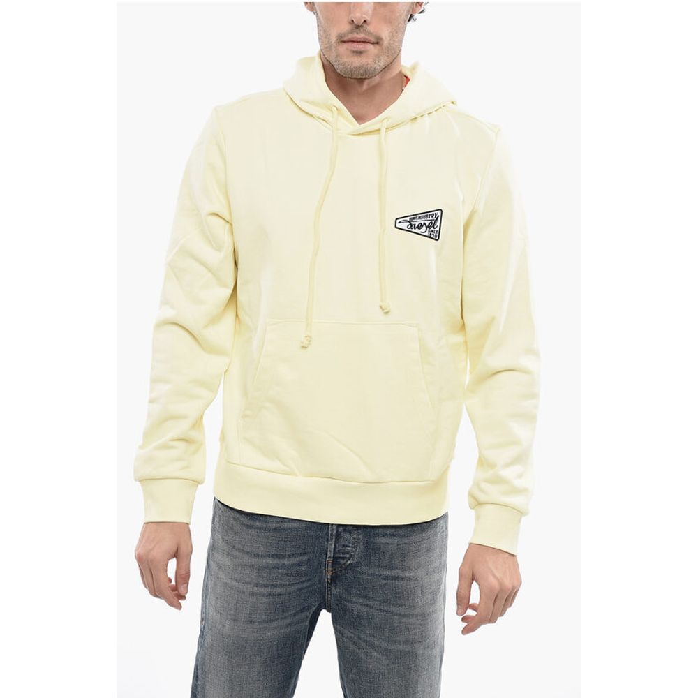 Solid Color S-GINN-HOOD-K31 Hoodie with Contrasting Logo