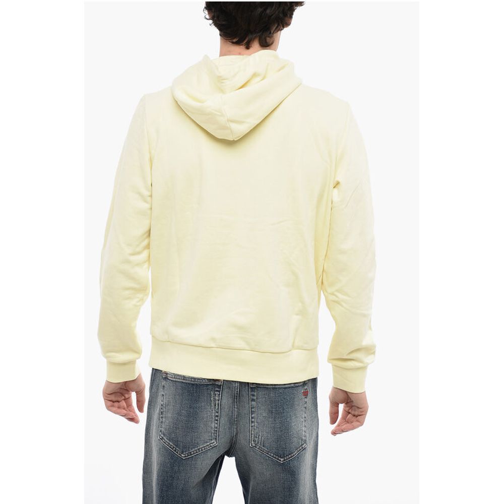 Solid Color S-GINN-HOOD-K31 Hoodie with Contrasting Logo